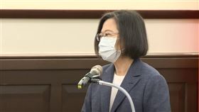 蔡英文接見大西洋理事團(翻攝自總統府直播)