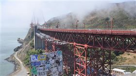 疫情帶動舊金山出走潮根據芝加哥聯邦準備銀行最新報告指出，疫情期間全美人口外移排行，伊利諾州排第一、加州第二。舊金山在過去兩年減少3%居民數。圖攝於7月10日金門大橋。中央社記者周世惠舊金山攝  111年7月19日