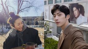 井柏然、劉雯。（圖／翻攝自井柏然、劉雯微博）