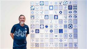 2021年東京奧運會徽創作者野老朝雄首次台灣展覽——《野老朝雄”連結”展 ASAO TOKOLO [CONNECT]》19日正式開展。（圖／文總提供）