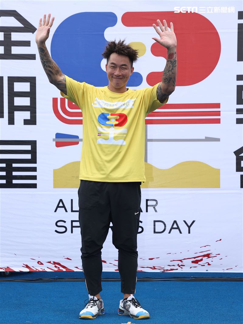 「全明星運動會」第四季教練黃隊郭泓志。（記者邱榮吉/攝影）
