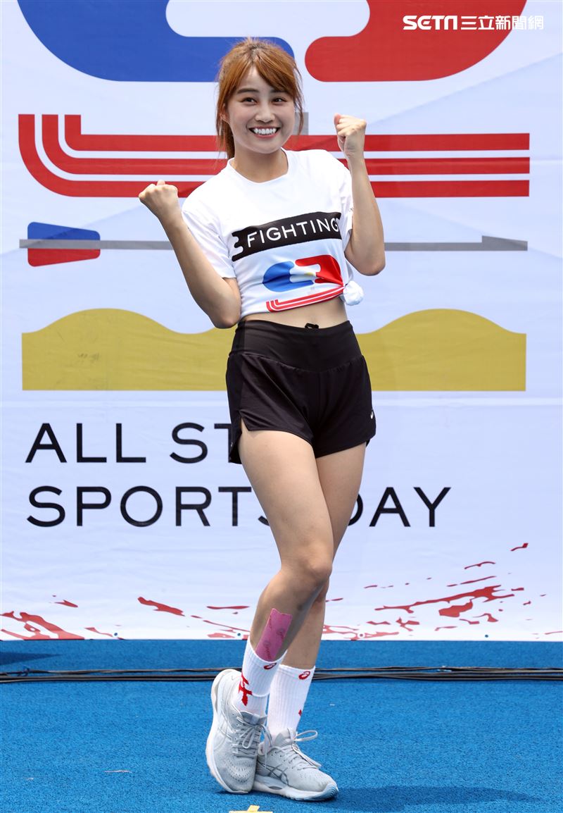 「全明星運動會」第四季陳伊。（記者邱榮吉/攝影）