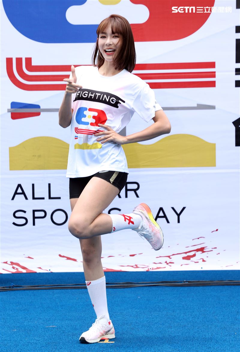「全明星運動會」第四季陳怡叡。（記者邱榮吉/攝影）