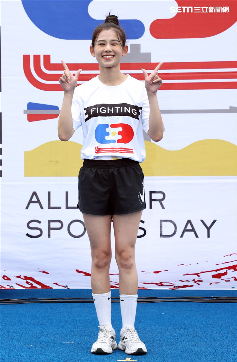 「全明星運動會」第四季謝予容。（記者邱榮吉/攝影）