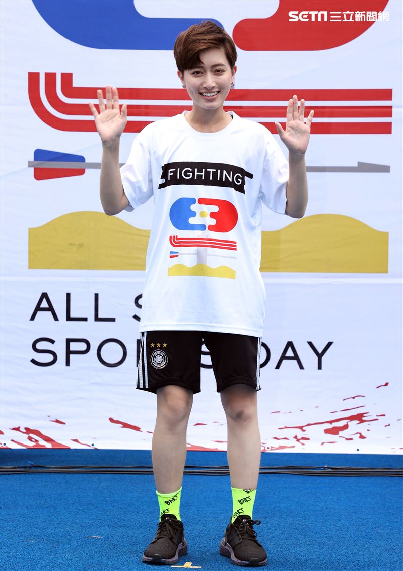 「全明星運動會」第四季鄭靚歆。（記者邱榮吉/攝影）