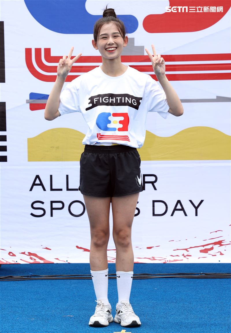 「全明星運動會」第四季謝予容。（記者邱榮吉/攝影）