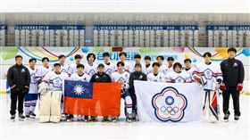 ▲2022世界青年冰球錦標賽台灣代表團。（圖／周榮茂先生提供）