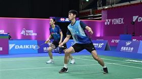 ▲李哲輝、許雅晴不敵大馬組合止步混雙16強。（圖／大會提供）