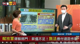 于北辰指出解放軍後勤補給一團亂