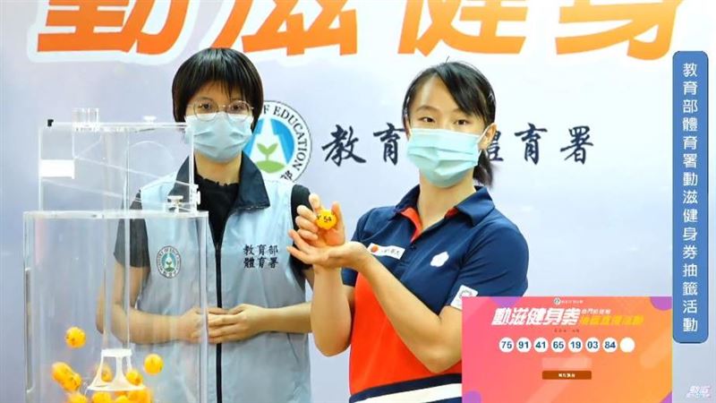 動滋健身券抽籤出爐　30萬人領千元