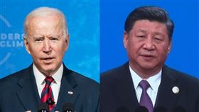 美國總統拜登（左）21日確診COVID-19，盛傳近日將與他通話的中國國家主席習近平（右）22日致電慰問。（圖／翻攝自facebook.com/WhiteHouse、中央社檔案照片）
