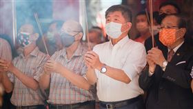 陳時中前往松山慈祐宮參香祈福（圖／陳時中辦公室提供）