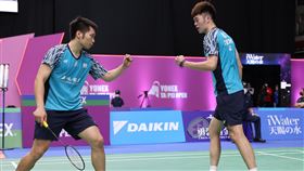 ▲王齊麟和李洋成功晉級男雙冠軍戰。（圖／大會提供）