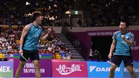 台灣黃金男雙「麟洋配」李洋、王齊麟。（圖／大會提供）