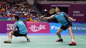 台灣黃金男雙「麟洋配」李洋、王齊麟。（圖／大會提供）