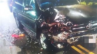 廖家儀被撞險變夾心餅　事故畫面曝光