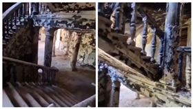 ▲馬立波劇院外地上曾寫下大大「有孩童」字樣，卻仍慘遭俄軍轟炸。近日，居民聞到濃濃屍臭味。（圖／翻攝自marlupolnow IG)