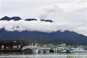 鹿兒島櫻島火山。（圖／美聯社／達志影像）