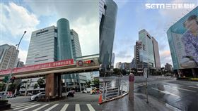 世貿天橋。（合成圖／記者陳韋帆攝影、北市新工處提供）