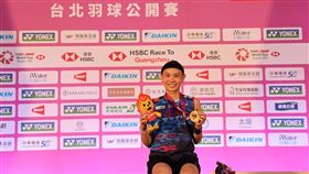 戴資穎的吉祥物看起來比日本女將的娃娃少了一顆牙齒。（圖／大會提供）