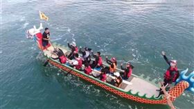 ▲跨海龍舟隊26日上午從嘉義出發。（圖／嘉義縣體育會提供）