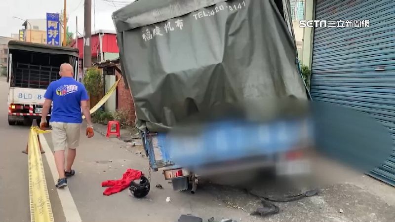 貨車沒減速撞死騎車嬤！翁險被波及
