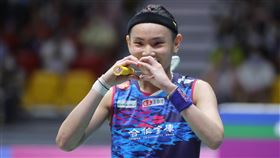 戴資穎參加2022台北羽球公開賽奪冠（圖／總統府提供）