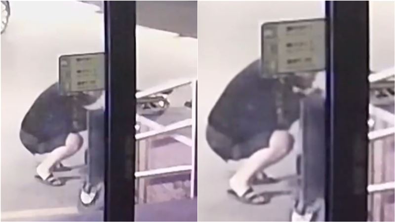 女友把風　男「用嘴偷吸」路邊車汽油