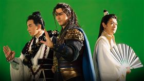 林志穎、坤達、鳳小岳代言手遊。（圖／艾玩天地提供）