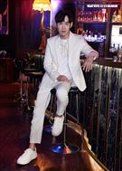 張書豪出席「妮波自由式」殺青採訪。（記者邱榮吉/攝影）