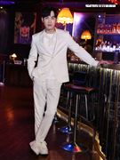 張書豪出席「妮波自由式」殺青採訪。（記者邱榮吉/攝影）