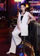 陸夏出席「妮波自由式」殺青採訪。（記者邱榮吉/攝影）