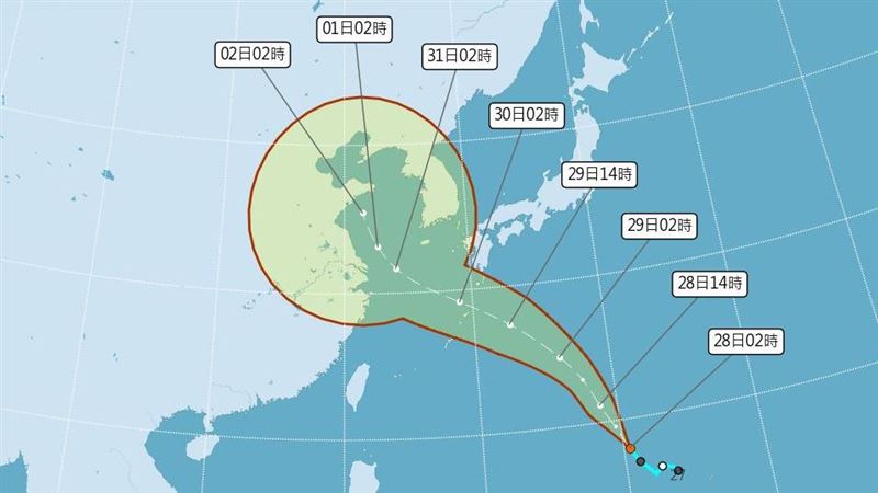 準桑達路徑出爐　明變天降雨熱區曝光