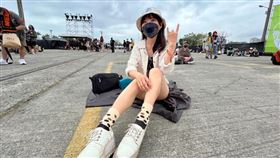 黃捷朝聖大港開唱，分享美照網友瘋狂按讚。（圖／翻攝自黃捷臉書）