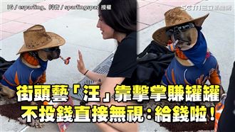 街頭藝汪擊掌賺罐罐　不投錢直接無視