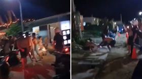 綠島分駐所,大街開打,衝突,台東,翻攝臉書記者爆料網