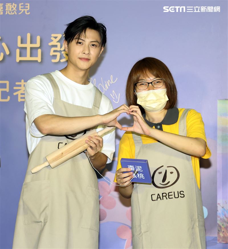 王子邱勝翊出席喜憨兒中秋代言。（記者邱榮吉/攝影）