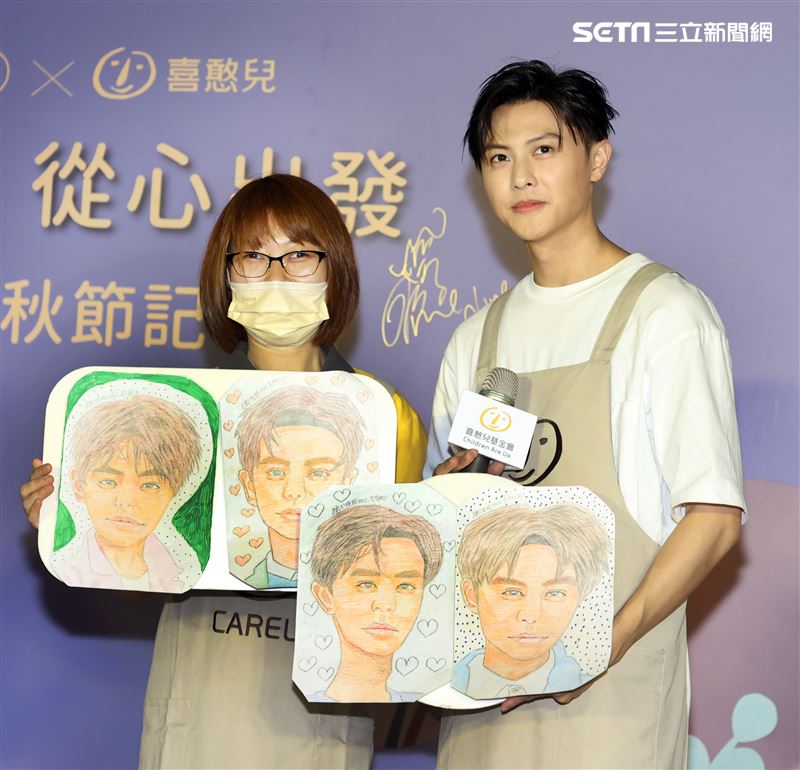 王子邱勝翊出席喜憨兒中秋代言。（記者邱榮吉/攝影）