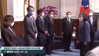 蔡英文接見日訪團　聚焦台日安全議題