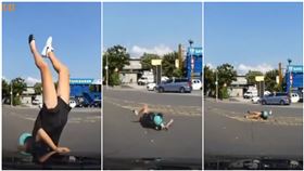 右轉「噴出妹子」傻了！11秒痛爆畫面曝光　網抓兇手是他（爆廢公社）