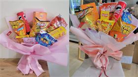 零食花束（圖／翻攝自爆怨公社）