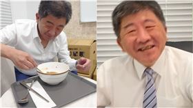 陳時中吃泡麵。（圖／翻攝自莊瑞雄臉書）
