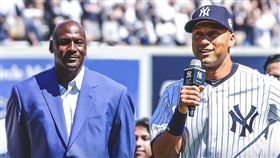 ▲喬丹（Michael Jordan）大讚基特（Derek Jeter）的職業態度。（圖／翻攝自ESPN推特）