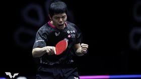 ▲台灣「桌球教父」莊智淵逆轉勝。（圖／翻攝自WTT官網）