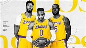 ▲若沒有重大交易，湖人新賽季將以三巨頭為首。（圖／翻攝自湖人臉書）