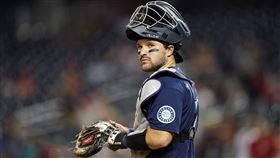 ▲水手捕手托倫斯（Luis Torrens）登板挨轟。（圖／美聯社／達志影像）