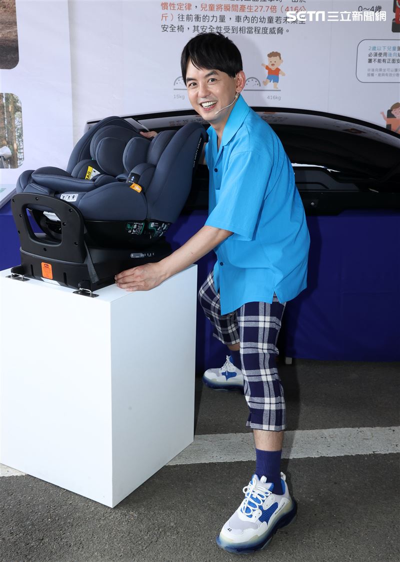黃子佼出席Ford安全節能駕駛體驗營。（記者邱榮吉/攝影）