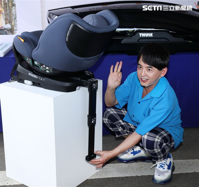 黃子佼出席Ford安全節能駕駛體驗營。（記者邱榮吉/攝影）
