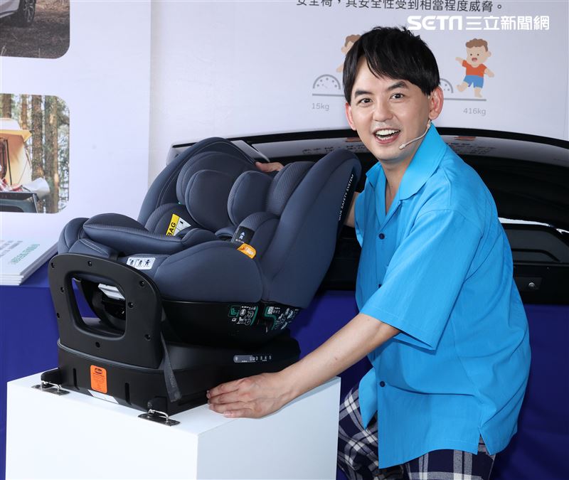 黃子佼出席Ford安全節能駕駛體驗營。（記者邱榮吉/攝影）