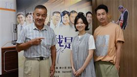 ▲龍天翔、邱凱偉和傅小芸出席 《你好，我是誰》媒體茶敘。（圖／華視提供）